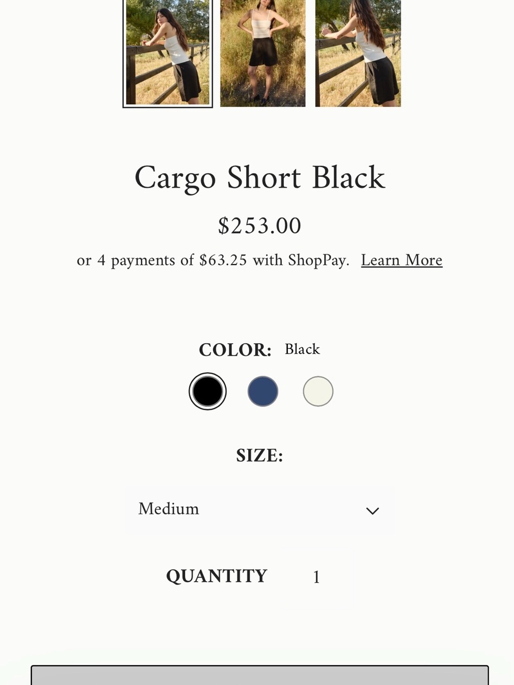 NWT First Rite Cargo Short Black - Picture 3 of 6